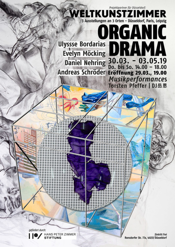Daniel Nehring Plakat Ausstellung Organic Drama